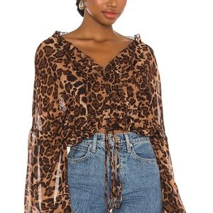 Revolve SNDYS Leopard Top